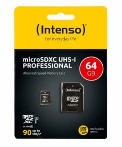 INTENSO 64GB MEMORY CARD + ADAPTER - 3433490