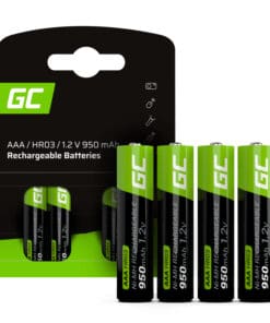 Green Cell Rechargeable 950 mAh Batteries AAA