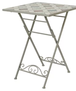 EDM Folding Bistro Table Mosaic